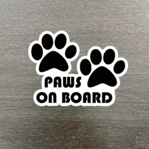 Paws On Board Sticker