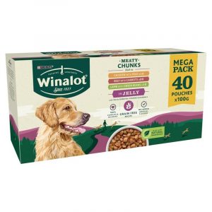 Winalot Adult Meaty Chunks in Jelly 100g x 40