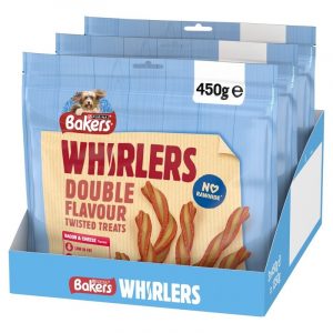 Bakers Whirlers Bacon & Cheese 450g