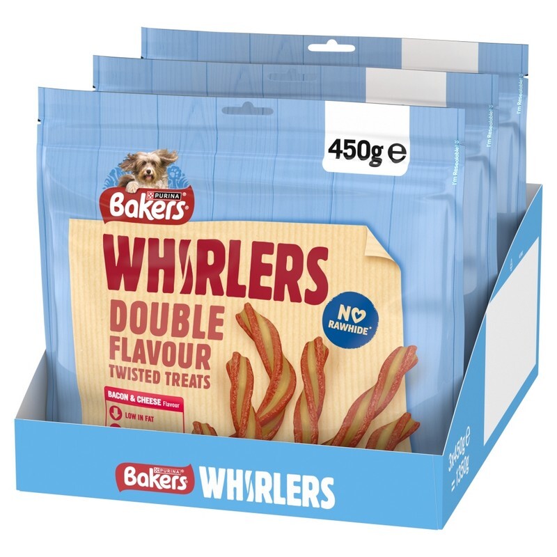 Bakers Whirlers Bacon & Cheese 450g