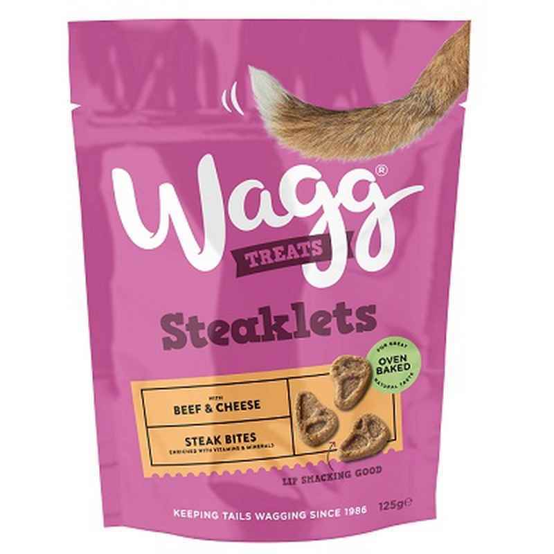 Wagg Steaklets Steak Bites with Beef & Cheese Treats