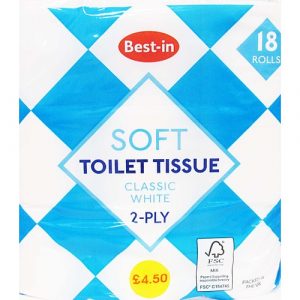 Best In Soft Toilet Tissue White