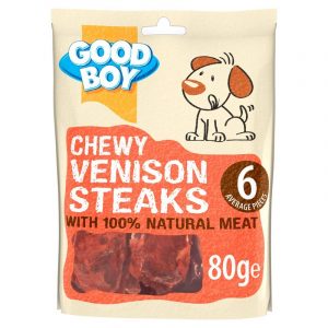 Good Boy Chewy Venison Steaks 80G